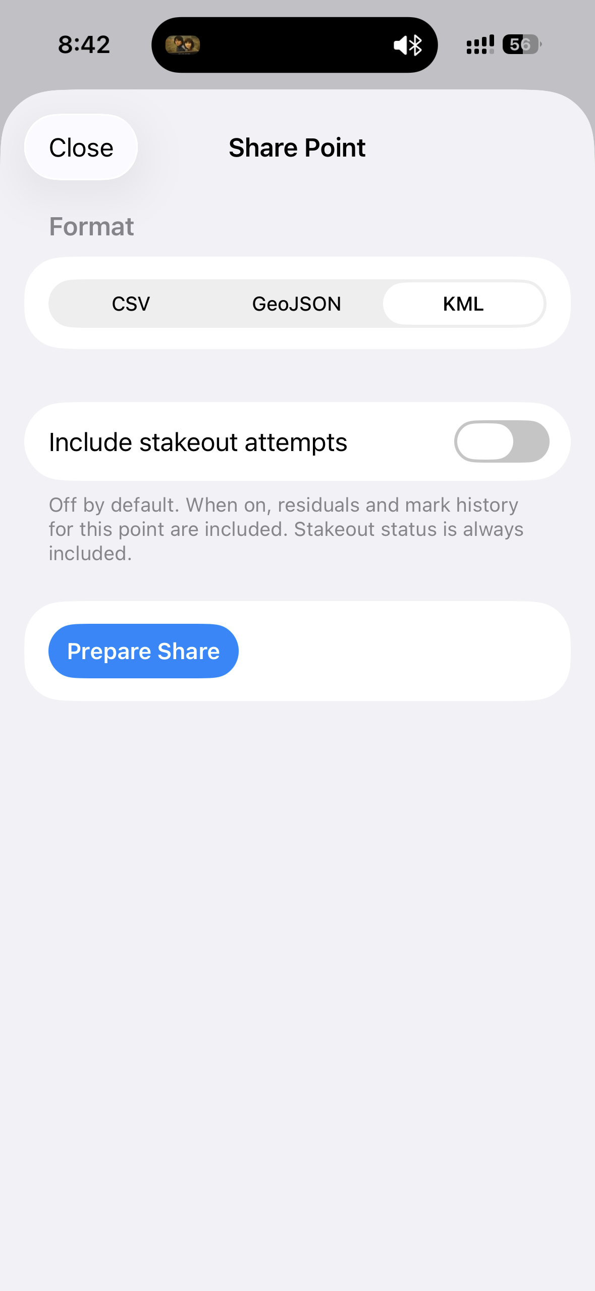 Select to Export with items checked and Export at the bottom