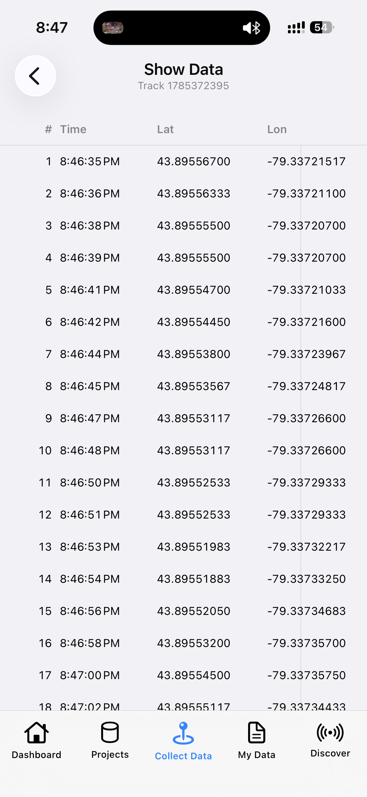 Show Data table with multiple rows