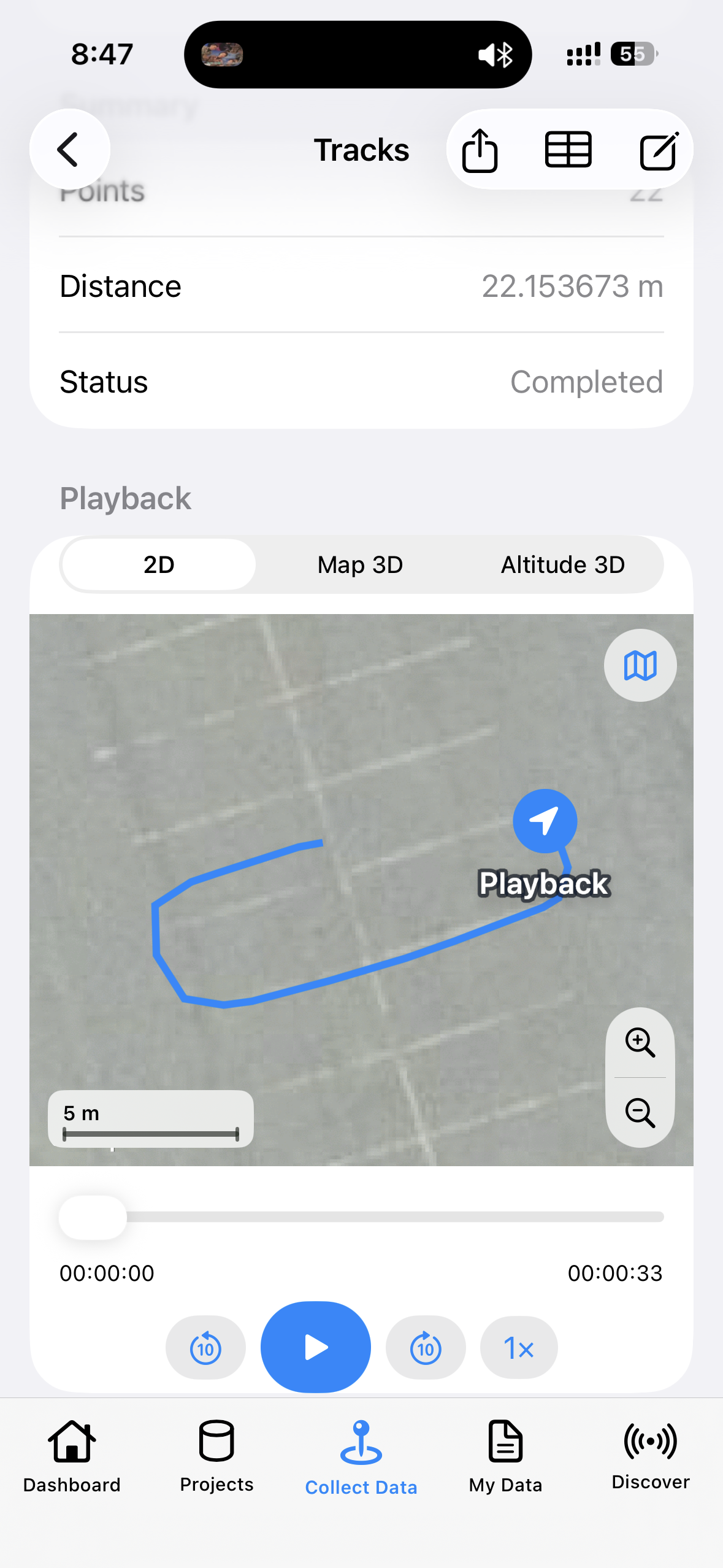 Tracks detail with Playback